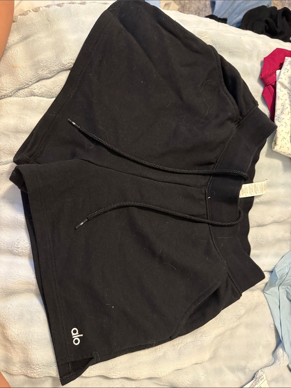 ALO Yoga Black Drawstring Athletic Shorts